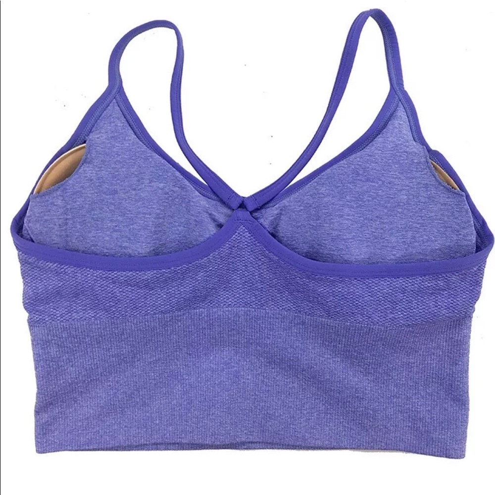 3/$15 Black Sports Bra Crop Top Gym Exercise Yoga - Picture 2 of 8